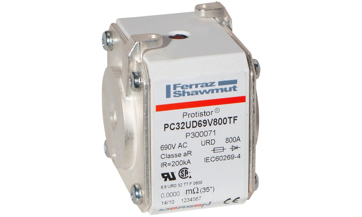 P300071 - PROTISTOR® SB aR, metric threaded holes, TTF, sz.32, 690VAC IEC, 800A
